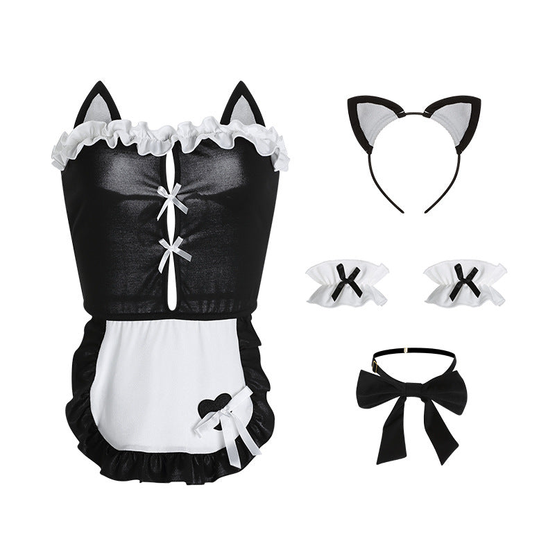 Kitty Maid Uniform Set with Cat Ear Headband