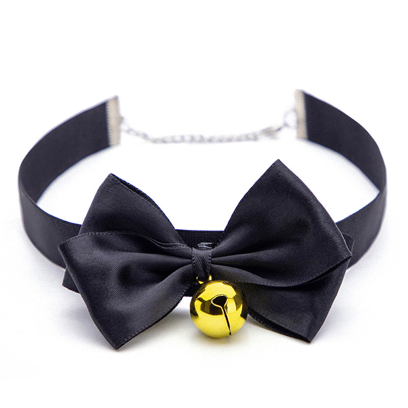 Back Chained Bow Bell Collar